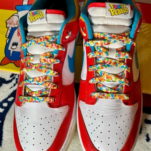 Nike LeBron James dunk low fruity pebbles Sz 13 - Picture 2 of 12